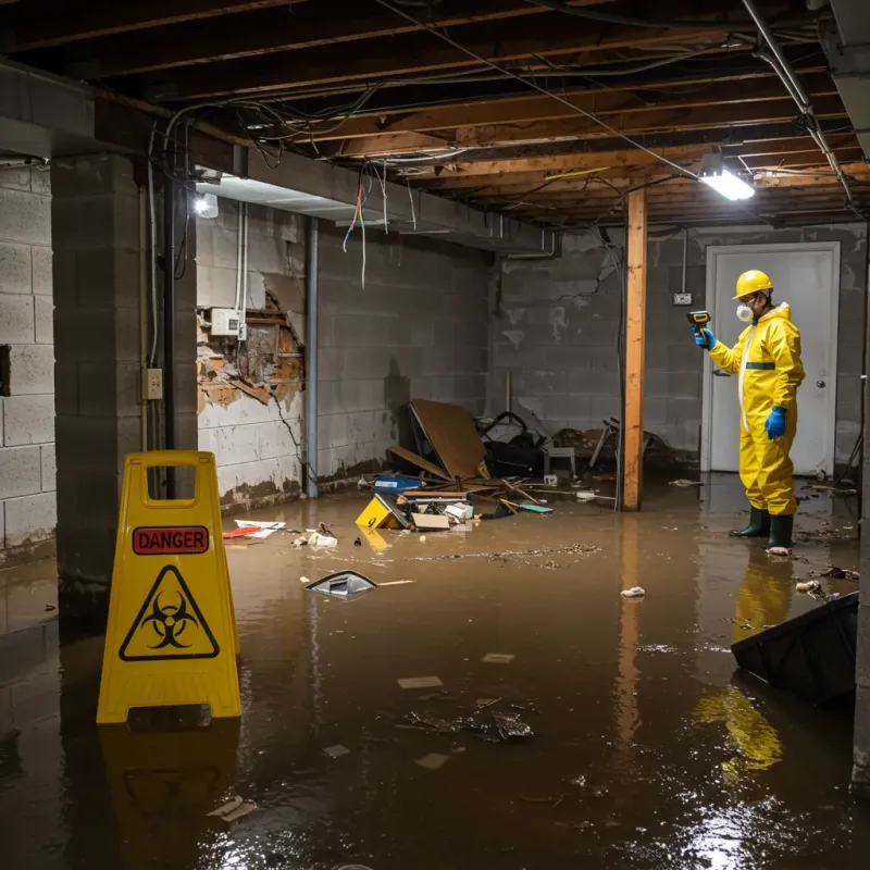 Flooded Basement Electrical Hazard in Ketchikan Gateway Borough, AK Property