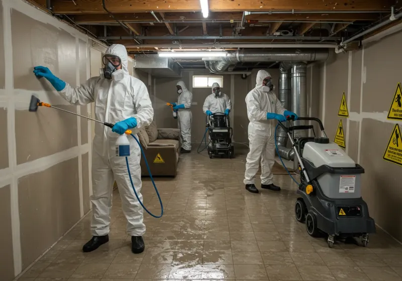Basement Moisture Removal and Structural Drying process in Ketchikan Gateway Borough, AK